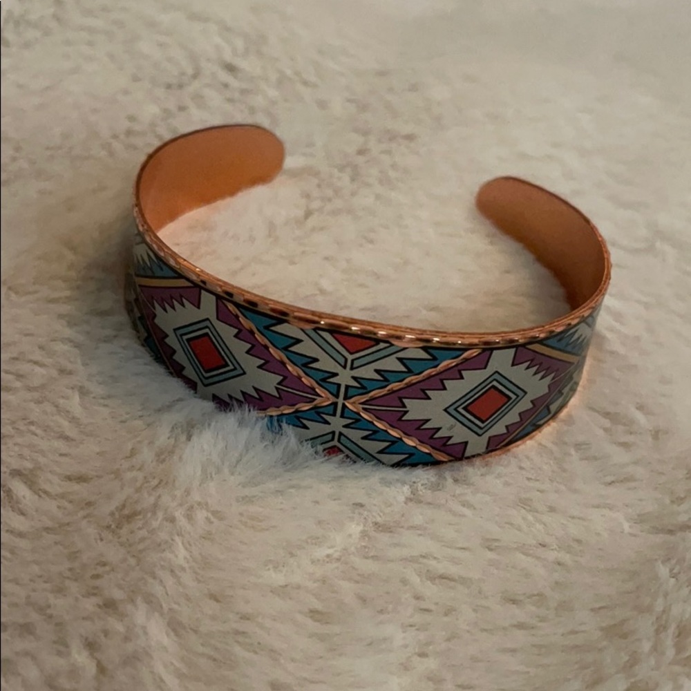 Copper bangle bracelet